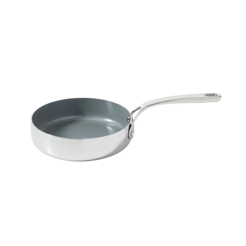 Bloomhouse 8pc Triply Stainless Steel Cookware Set - Grey Ceramic Interior- Gift Box w/ Remailer