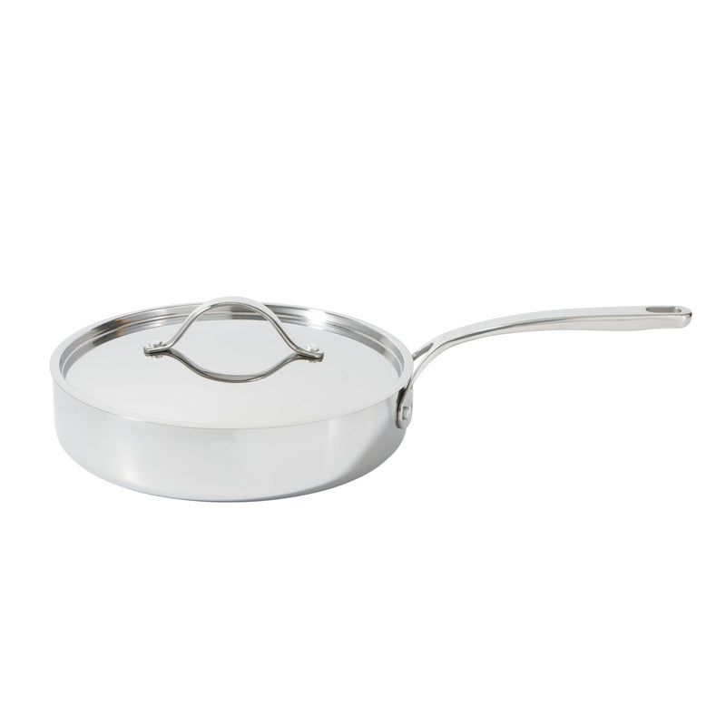 Bloomhouse 8pc Triply Stainless Steel Cookware Set - Grey Ceramic Interior- Gift Box w/ Remailer