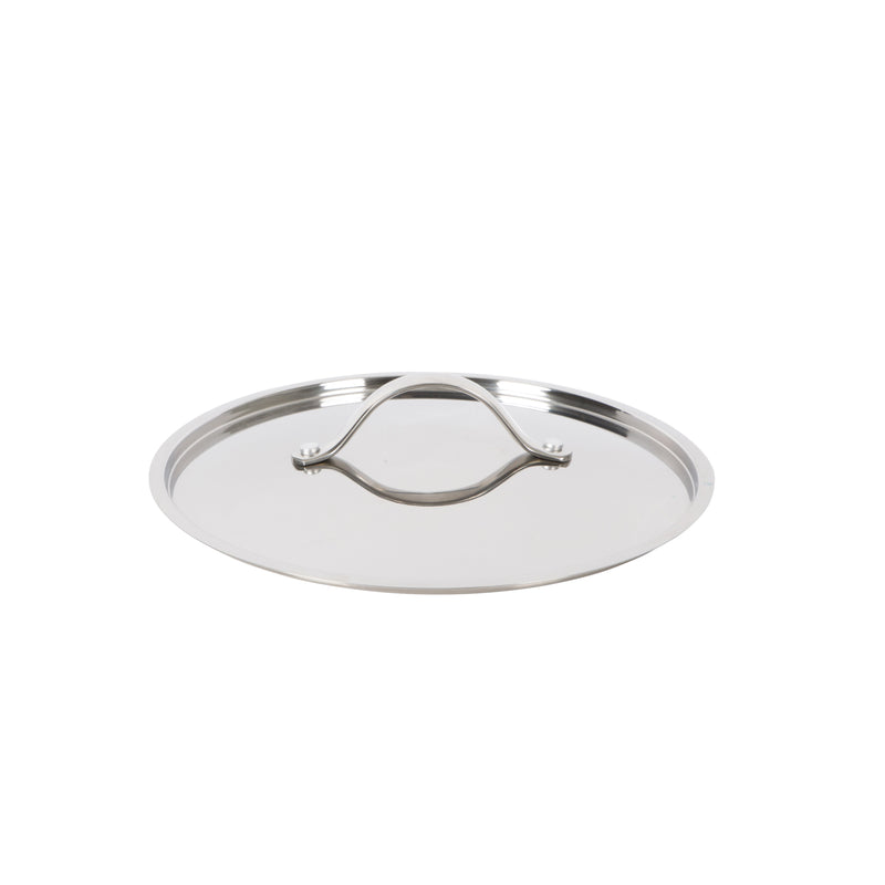 Bloomhouse 10" Triply Stainless Steel Frying Pan w/ Stainless Steel Lid - White Ceramic Interior - Gift Box w/ Remailer
