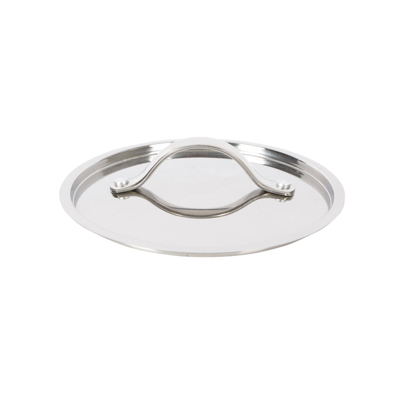 Bloomhouse 3qt Triply Stainless Steel Saucepan w/ Stainless Steel Lid - White Ceramic Interior - Gift Box w/ Remailer