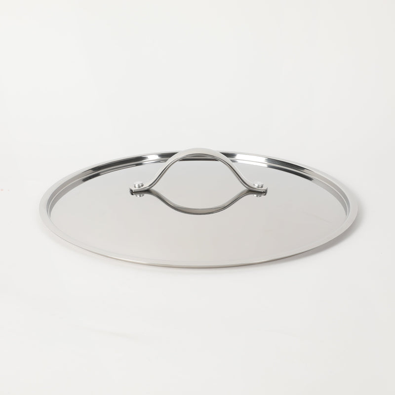 Bloomhouse 6qt Triply Stainless Steel Sauté w/ lid & Helper Handle - White Ceramic Interior - Gift Box w/ Remailer