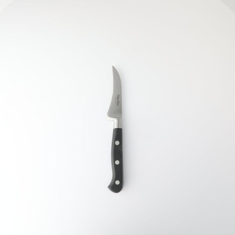 Martha Stewart Carverton 2pc Stainless Steel Tomato Knife & Bird Beak Knife - Black - Traditional Shape - ABS Forged Handle - Gift Box w/ Remailer