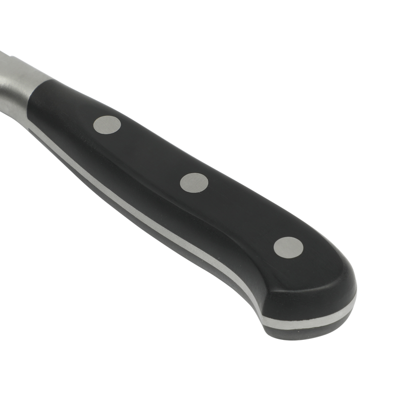 Martha Stewart Carverton 2pc Stainless Steel Tomato Knife & Bird Beak Knife - Black - Traditional Shape - ABS Forged Handle - Gift Box w/ Remailer