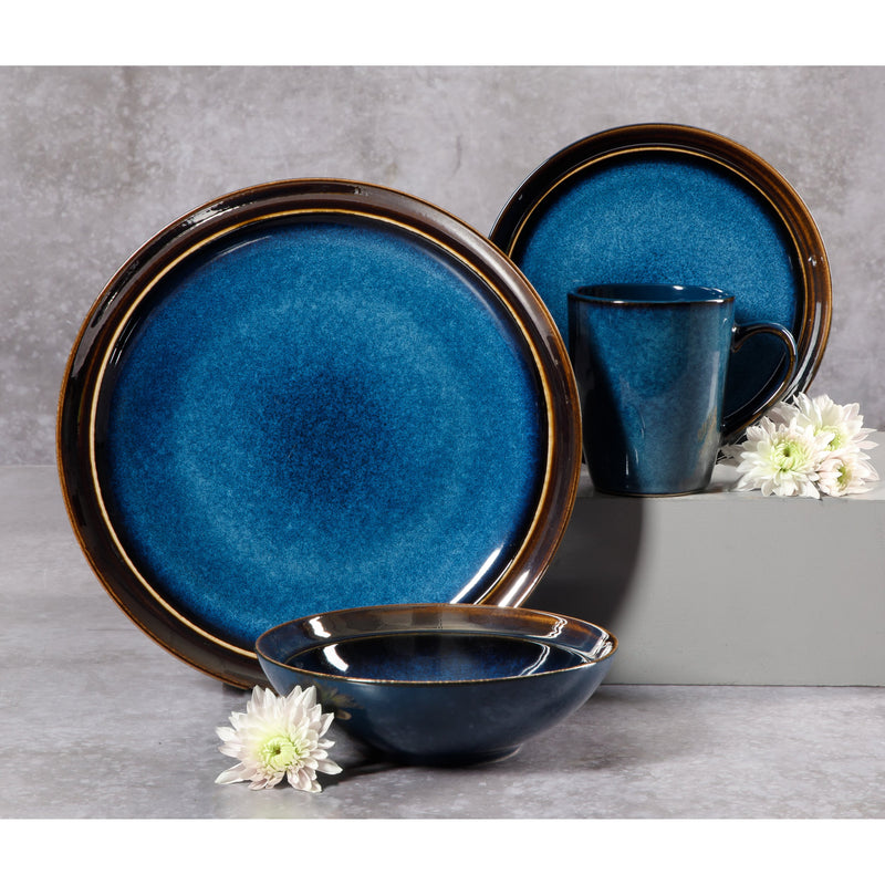 Gibson Elite Priya 16pc Dinnerware Set - Reactive - Stoneware - Gift Box