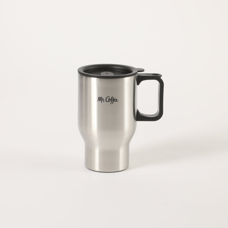 Mr. Coffee Javelin 2pc Stainless Steel 15.5oz Thermal & Stainless Steel 13.5oz Travel Mug Gift Set - Double Wall - PP - Open Window Gift Box
