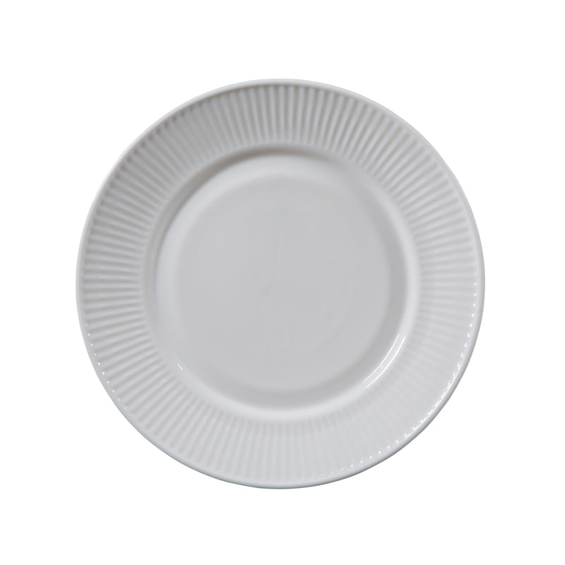 Gibson Home Swanton 12pc Opal Glass Dinnerware Set - White - Embossed - Gift Box