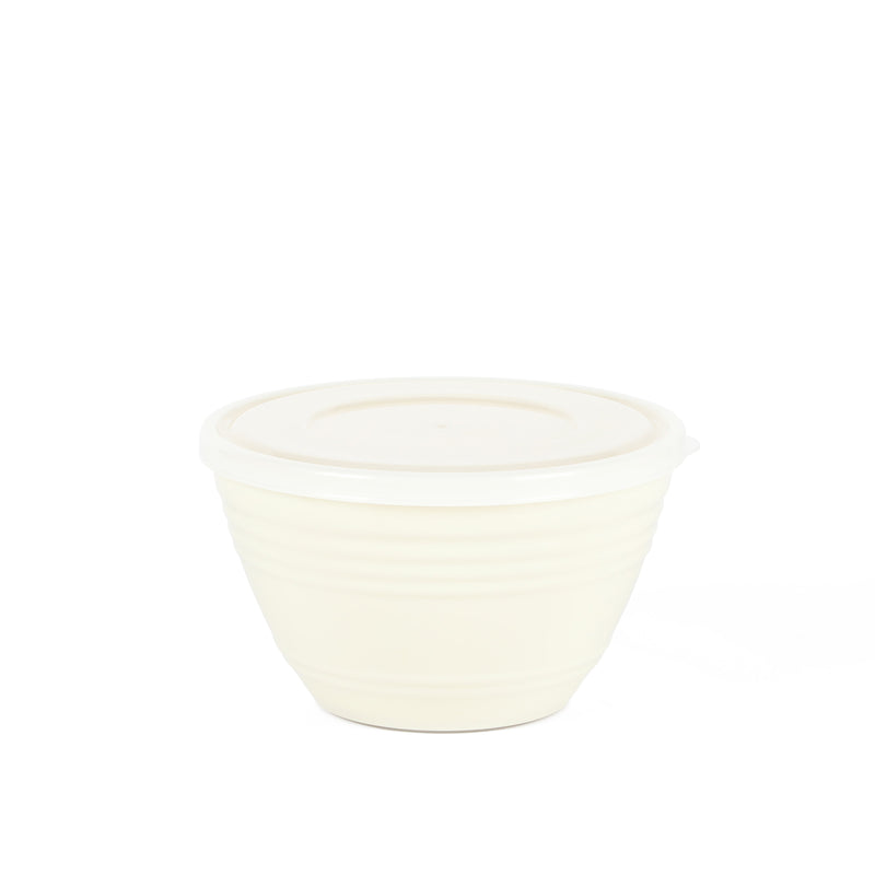 Martha Stewart Hoyt 8pc Mixing Bowl Set w/ Lid - Taupe - Round - PP & LLPE - Gift Box