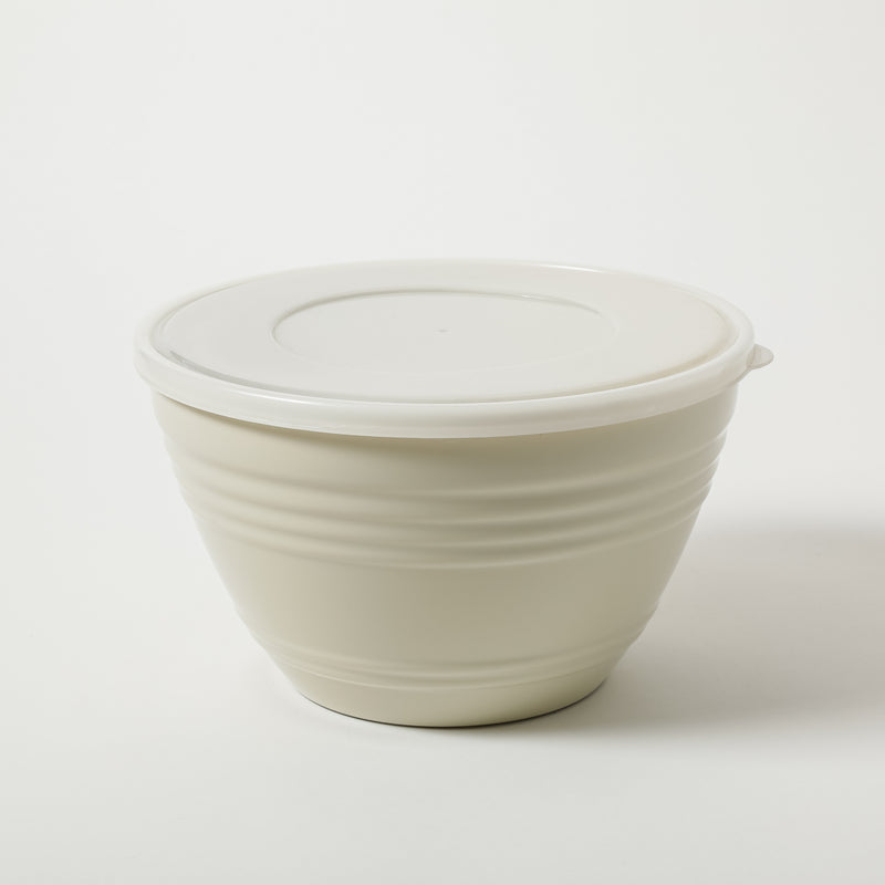 Martha Stewart Hoyt 8pc Mixing Bowl Set w/ Lid - Taupe - Round - PP & LLPE - Gift Box