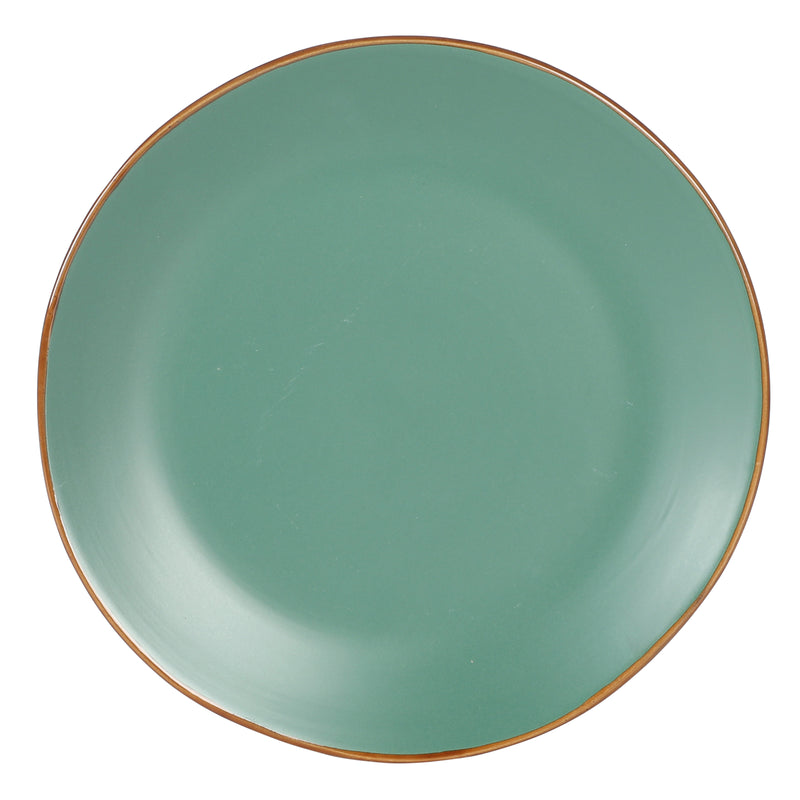 Gibson Home Hazeltine 16 pc Double Bowl Stoneware Dinnerware Set - Solid Color - Factory Remailer