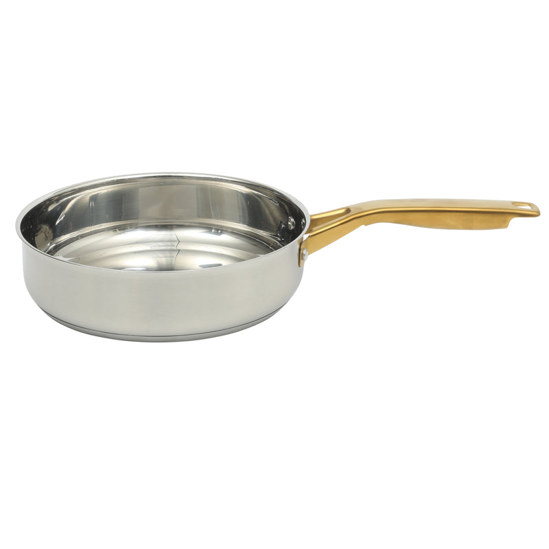 Oster Davinelle 12pc Stainless Steel Cookware Set w/ Kitchen Tools - Gold PVD Handle - Gift Box