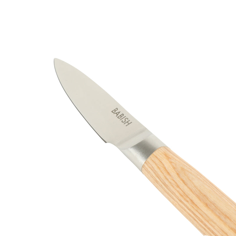 Babish 3.5" German Steel Paring Knife w/ Paka Wood Handle - Gift Box w/ Remailer