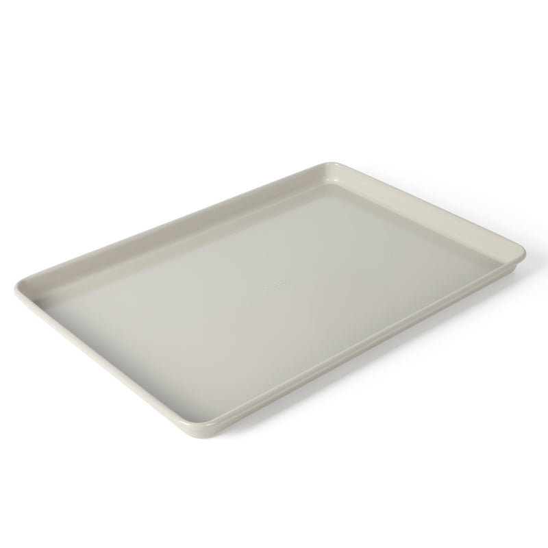 Martha Stewart Gallen 13" x 9" Carbon Steel Cookie Sheet - Cool Grey - Nonstick Interior - Color Label