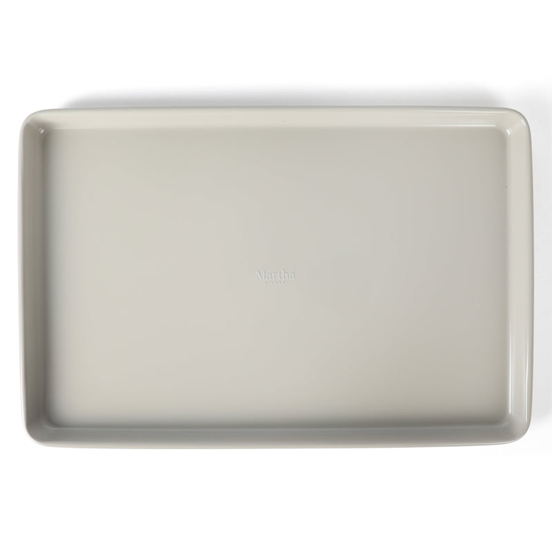 Martha Stewart Gallen 13" x 9" Carbon Steel Cookie Sheet - Cool Grey - Nonstick Interior - Color Label