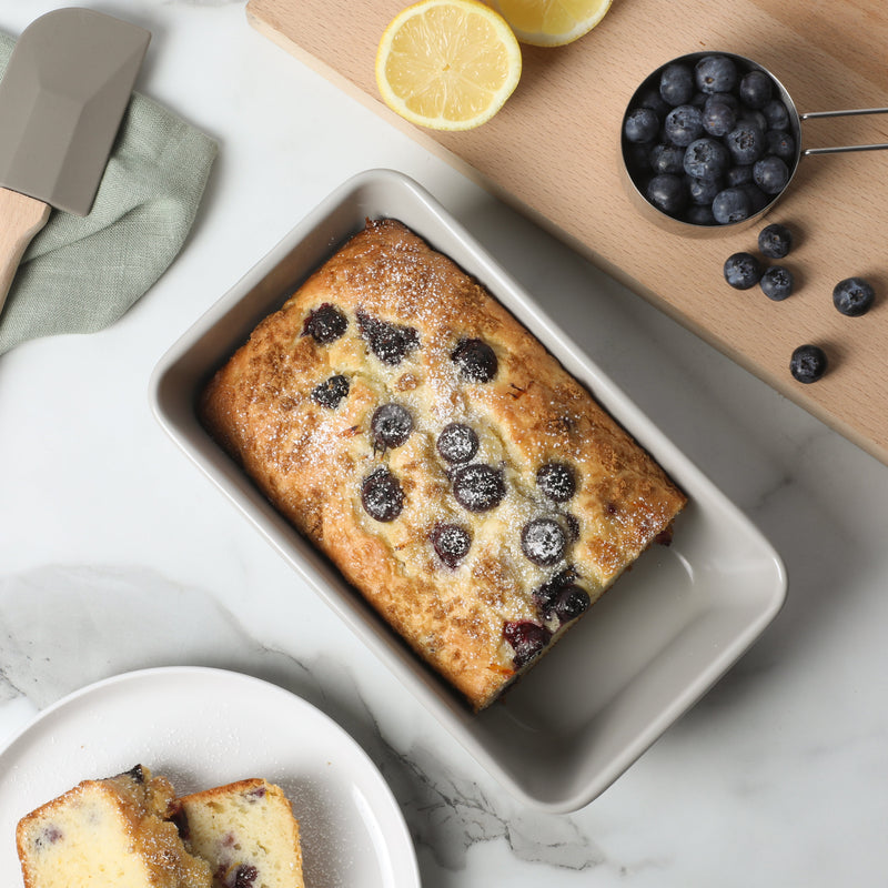 Martha Stewart Gallen 9" x 5" Carbon Steel Loaf Pan - Cool Grey - Nonstick Interior - Carbon Steel - Color Label