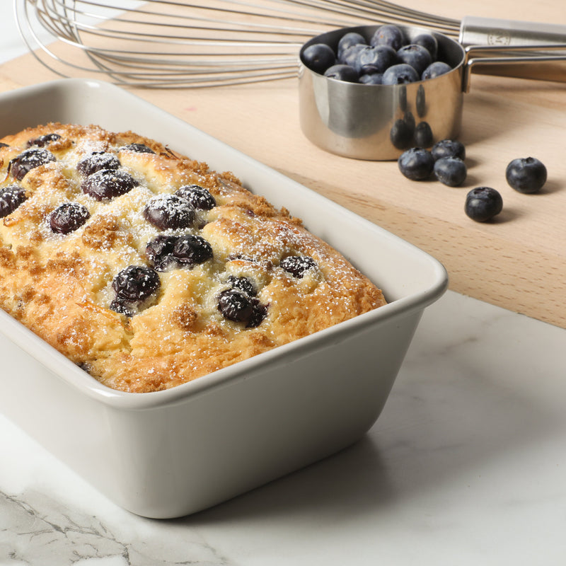 Martha Stewart Gallen 9" x 5" Carbon Steel Loaf Pan - Cool Grey - Nonstick Interior - Carbon Steel - Color Label