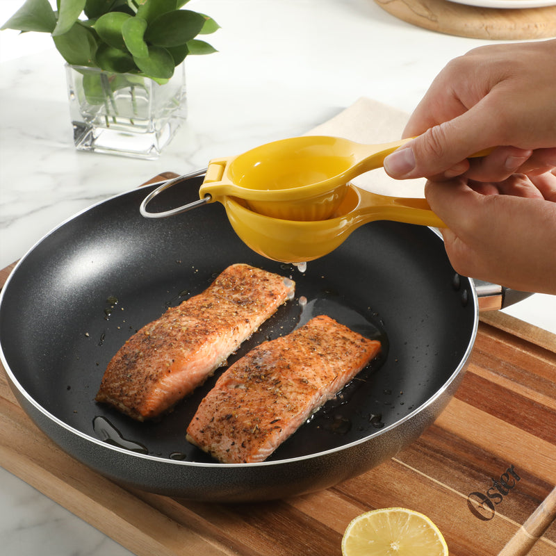 Oster Ravello Cast Aluminum Lemon Squeezer - Yellow - Tie Card