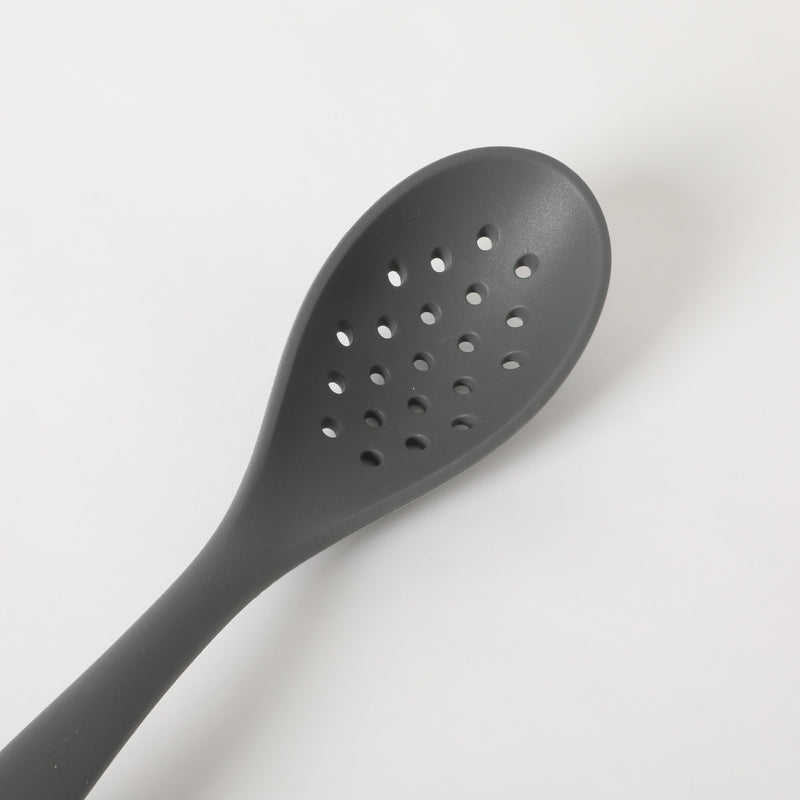 Oster Ridgecrest 2pc 14" Slotted Turner & Slotted Spoon - Grey - Silicone / Nylon - Tie Card