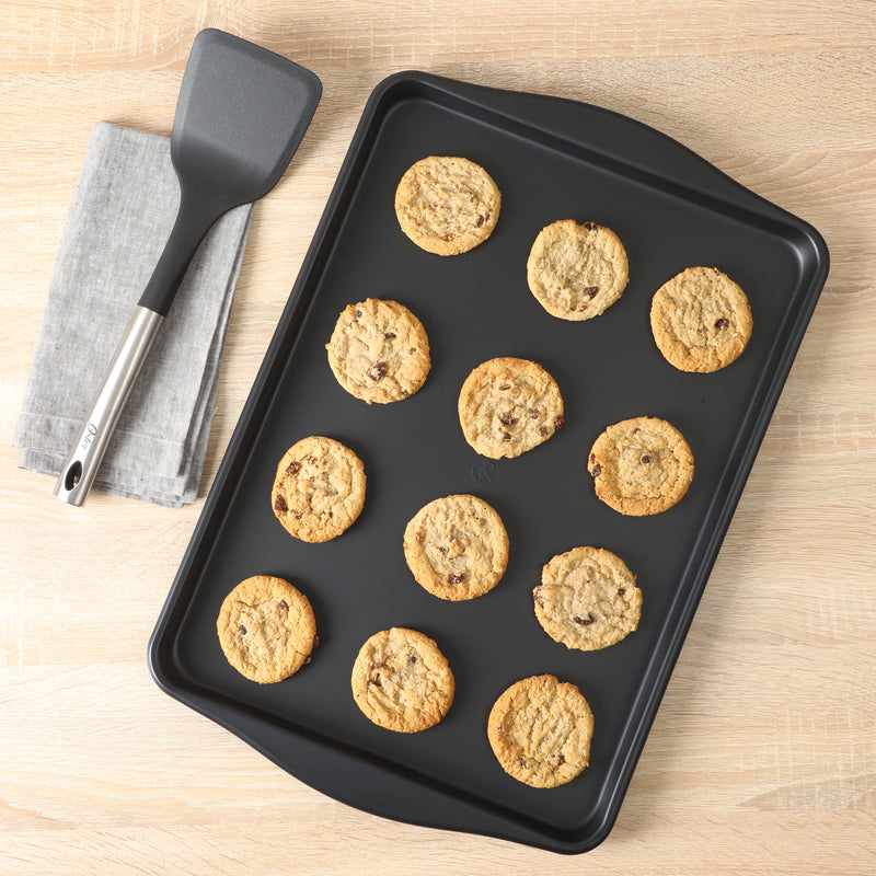 Oster Teston 18" X 13" Carbon Steel Cookie Sheet - Matte Black - Color Label