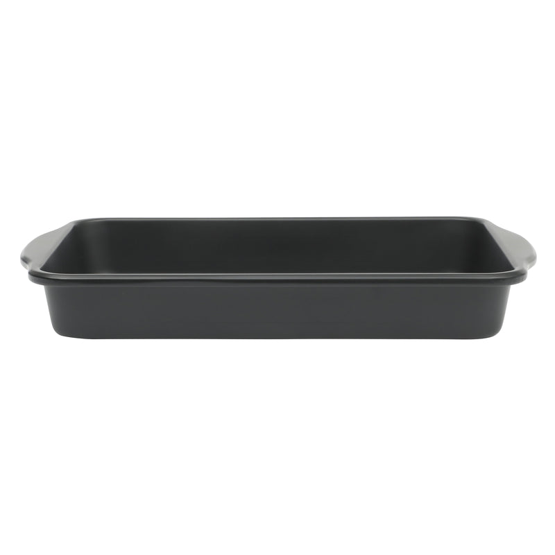 Oster Teston 13" x 9" Carbon Steel Bake Pan - Matte Black - Rectangle - Color Label