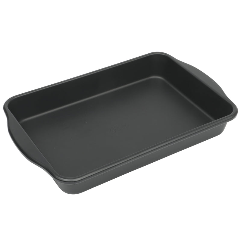 Oster Teston 13" x 9" Carbon Steel Bake Pan - Matte Black - Rectangle - Color Label