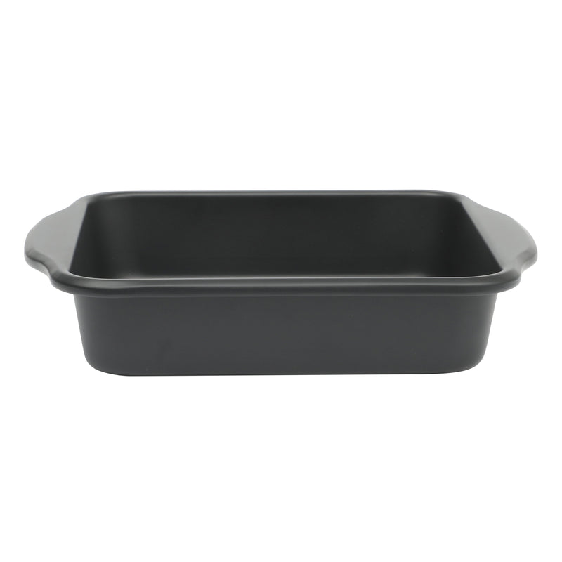 Oster Teston 8" Carbon Steel Cake Pan - Matte Black - Square - Color Label