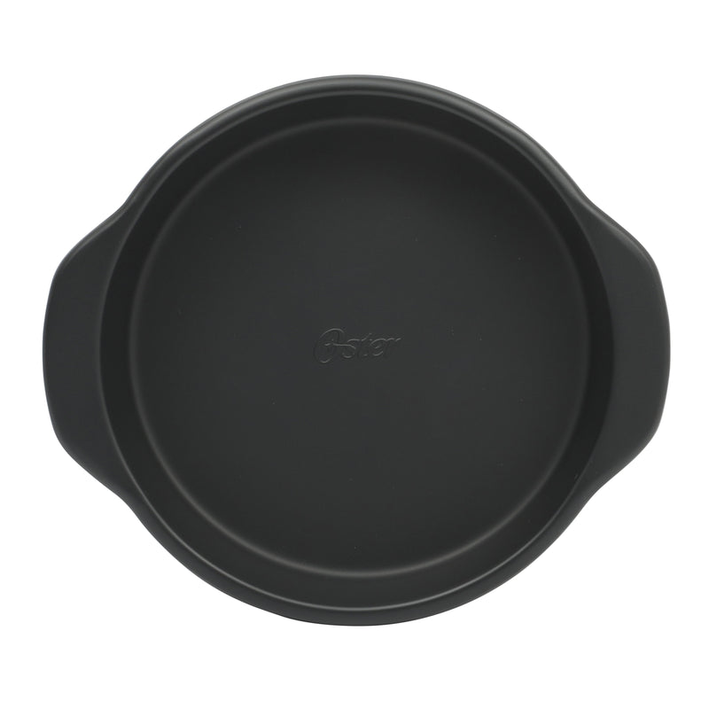 Oster Teston 9" Carbon Steel Cake Pan - Matte Black - Round - Color Label