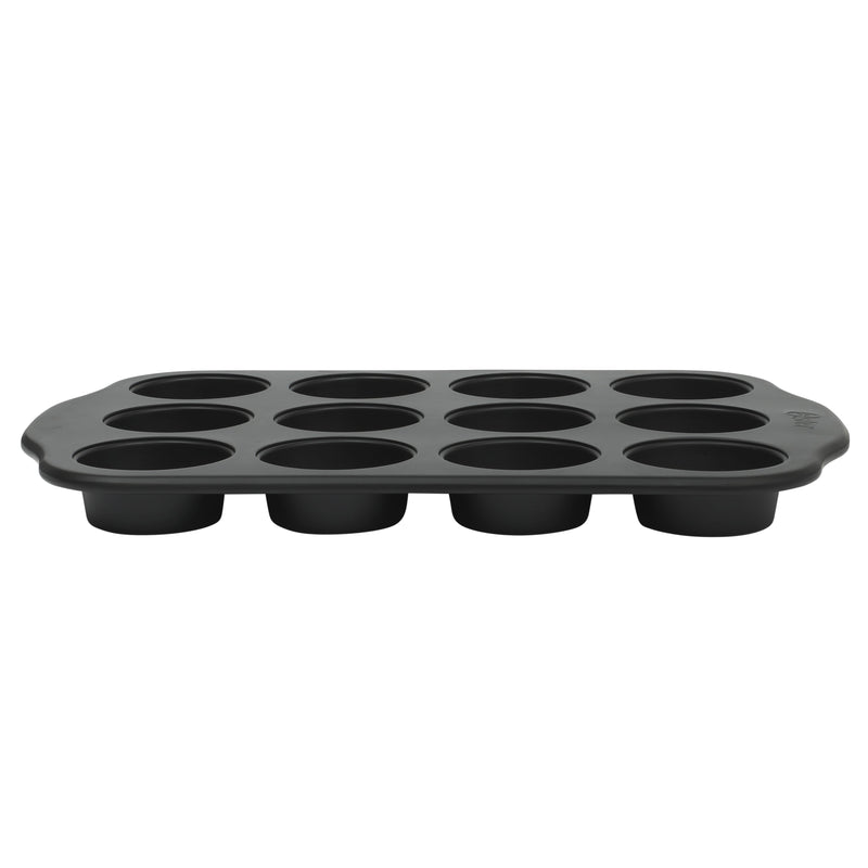 Oster Teston 12 Cup Carbon Steel Muffin Pan - Matte Black - Color Label