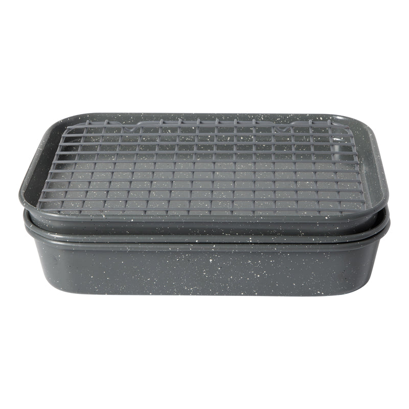 Oster Greystone 4pc Carbon Steel Toast Oven Bake Set - Gift Box