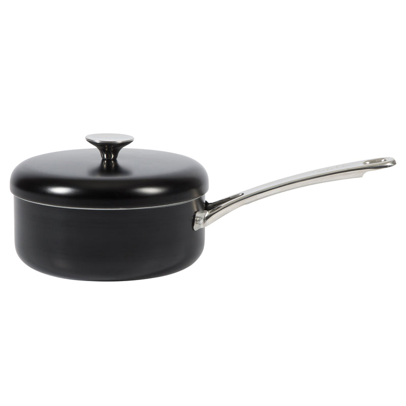 Sur la Table Kitchen Essentials Potluck Porch 10pc Aluminum Cookware Set w/ Aluminum Lid - Ceramic Interior - Induction Base - Stainless Steel Hollow Handle - Gift Box w/ Remailer