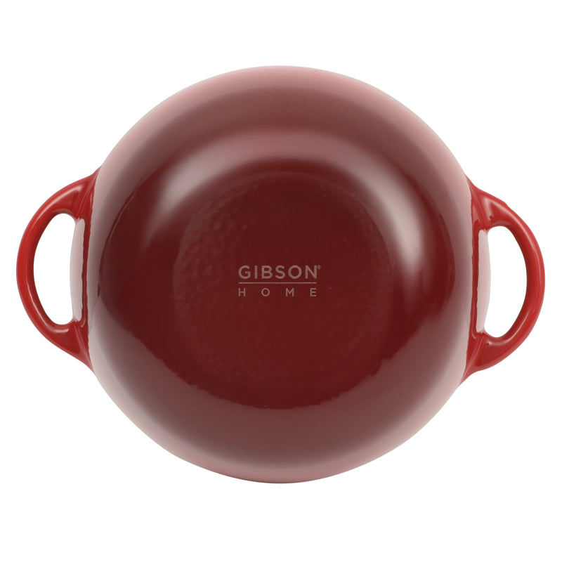 Gibson Home Addlestone 2.65 qt Enamel Cast Iron Dutch Oven w/ Lid - Round - Color Sleeve
