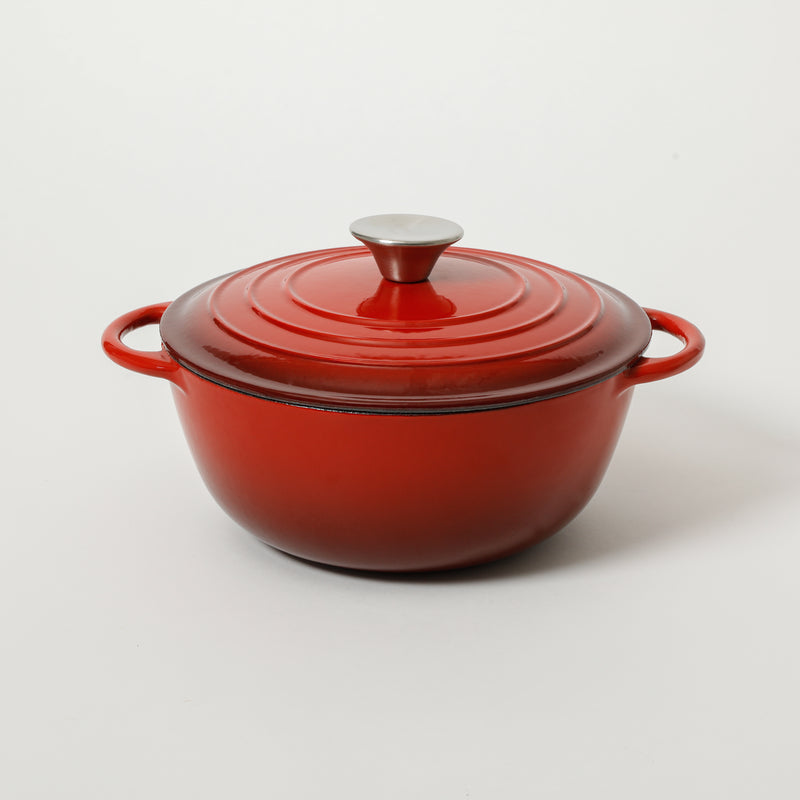 Gibson Home Addlestone 2.65 qt Enamel Cast Iron Dutch Oven w/ Lid - Round - Color Sleeve