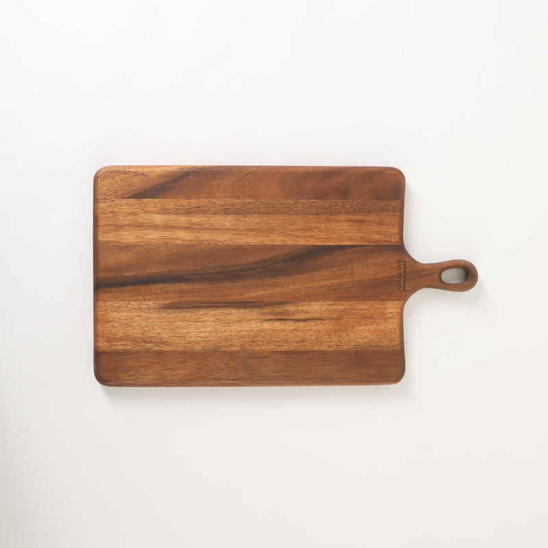 Martha Stewart Everyday Westhaven 18" x 10.3" x 0.8" Oiled Acacia Wood Cutting Board w/ Hole Hanger - Color Sleeve