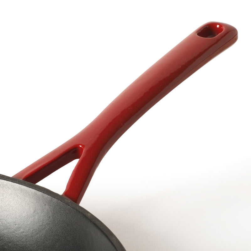 Martha Stewart Gatwick 12" Enameled Cast Iron Skillet - Gray Interior - Round - Color Sleeve w/ RM