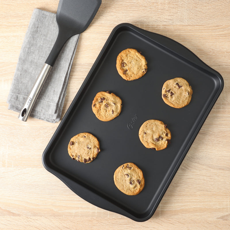 Oster Teston 15" X 10" Carbon Steel Cookie Sheet - Matte Black - Color Label