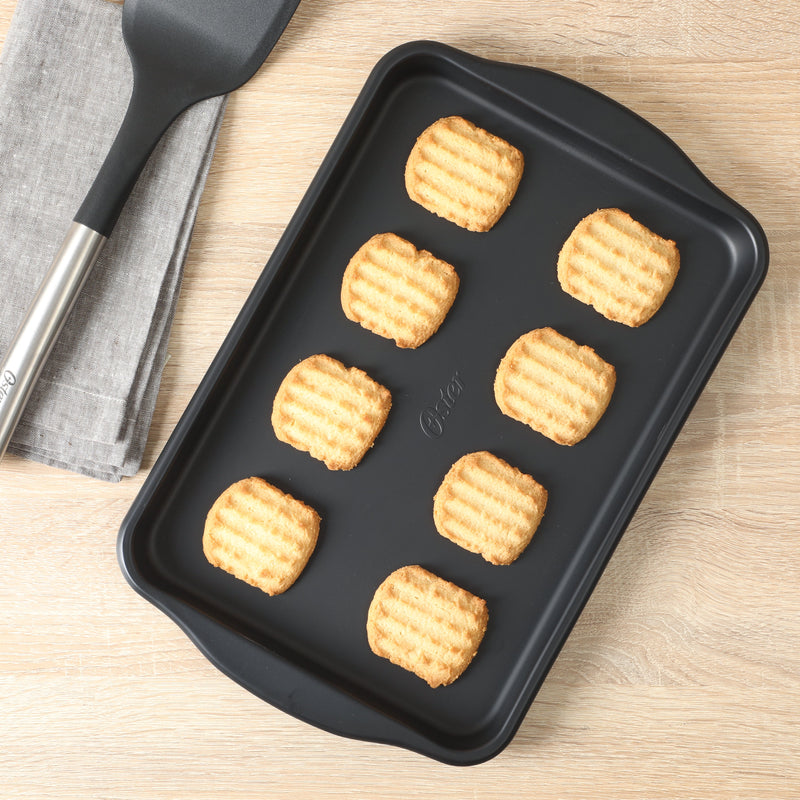 Oster Teston13" X 9" Carbon Steel Cookie Sheet - Matte Black - Color Label