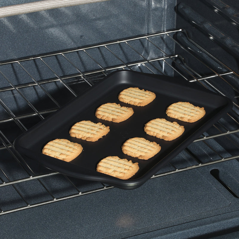 Oster Teston13" X 9" Carbon Steel Cookie Sheet - Matte Black - Color Label