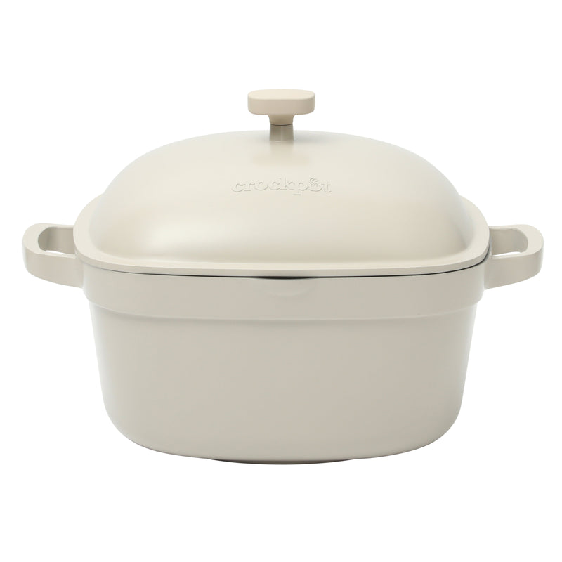 Crock-Pot Northvale 5.2qt Cast Aluminum Dutch Oven w/ Lid - Square - Nonstick Ceramic Interior - Induction - Gift Box w/ Remailer