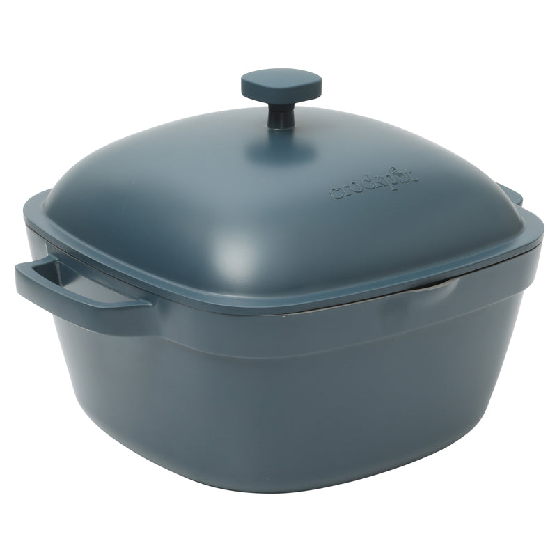 Crock-Pot Northvale 5.2qt Cast Aluminum Dutch Oven w/ Lid - Square - Nonstick Ceramic Interior - Induction - Gift Box w/ Remailer