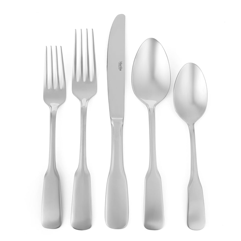 Martha Stewart Halsey 20pc Flatware Set - Mirror Polish - Stainless Steel - Open Window Gift Box