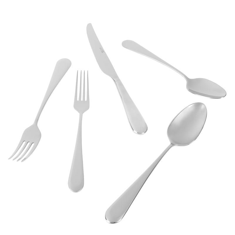 Gibson Elite Claudine 20pc Flatware Set - Mirror Polish - Stainless Steel - Open Window Gift Box