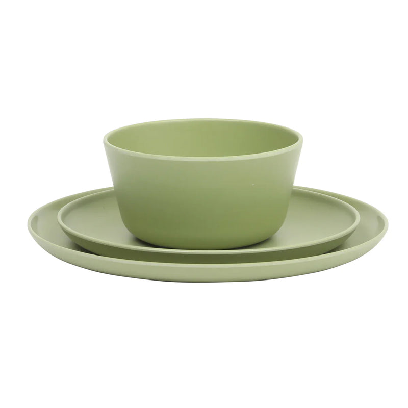 Gibson Home Fairhope 12pc Melamine Dinnerware Set - Solid Color - 1860G - Open Window Gift Box