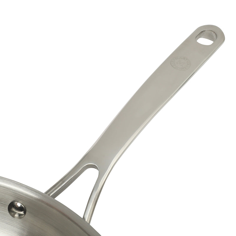 Martha Stewart Castelle10" Stainless Steel Frying Pan - Satin Interior & Polished Exterior - Stainless Steel Handle - Color Sleeve