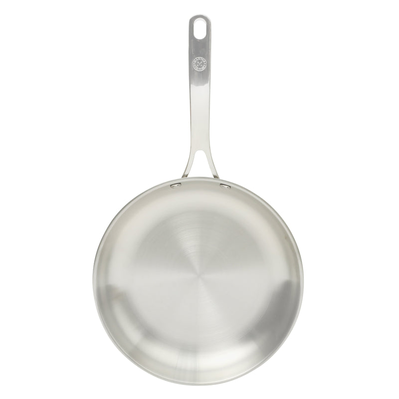 Martha Stewart Castelle10" Stainless Steel Frying Pan - Satin Interior & Polished Exterior - Stainless Steel Handle - Color Sleeve