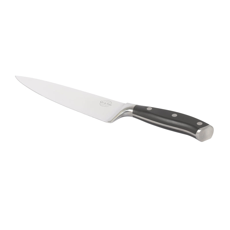 Sur la Table Kitchen Essentials Tasting Kitchen 8" Chef Knife - German Steel Blade - Color Plastic Handle - SS - O/S - Clam Pack