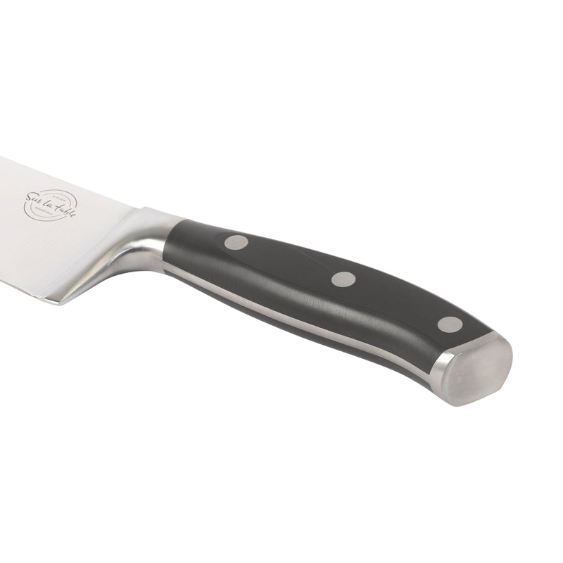 Sur la Table Kitchen Essentials Tasting Kitchen 8" Chef Knife - German Steel Blade - Color Plastic Handle - SS - O/S - Clam Pack