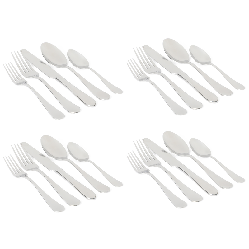 Martha Stewart Alness 20pc Flatware Set - Stainless Steel - Open Window Gift Box
