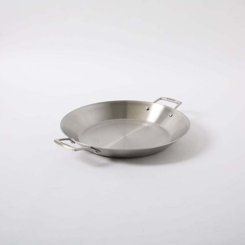 Babish 13" Stainless Steel Triply Paella Pan - Color Sleeve w/ Remailer