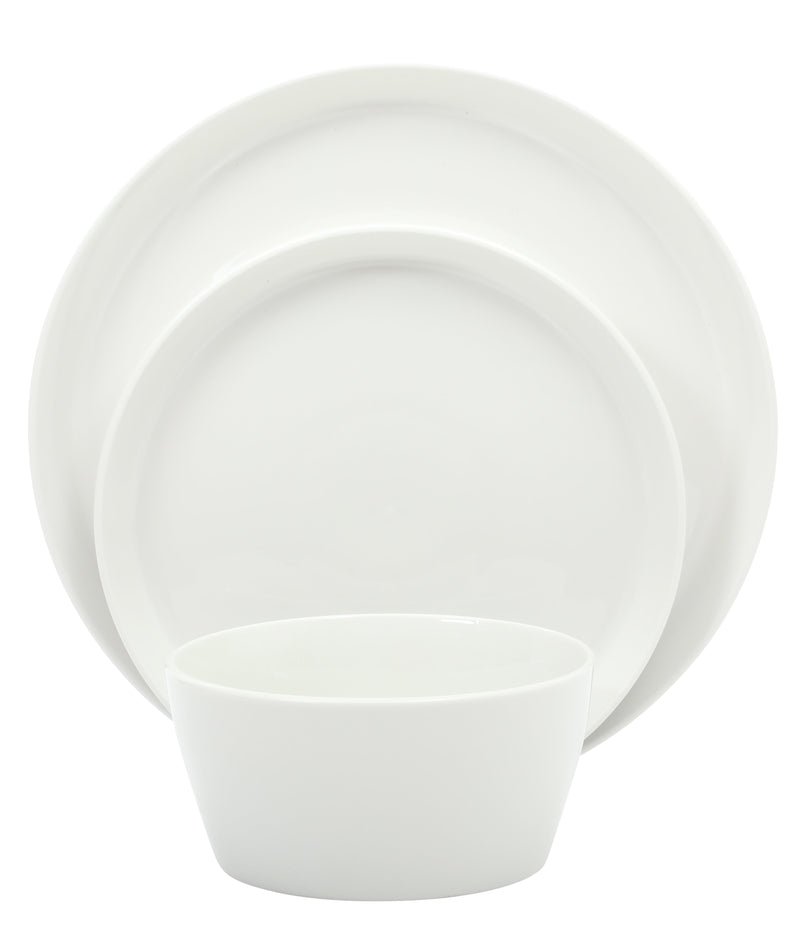 Martha Stewart Selma 12pc Dinnerware Set - White - Fine Ceramic - Gift Box