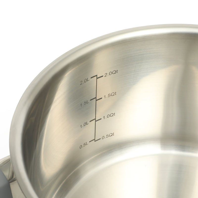 Oster Beauford 9 pc Stainless Steel Cookware Set - Soft Touch Handle - Gift Box