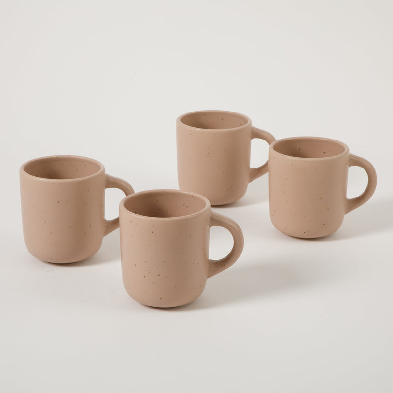 Bloomhouse Corsica Clay 4pc 18oz Mug Set - Reactive Glaze - Stoneware - Gift Box w/ Remailer